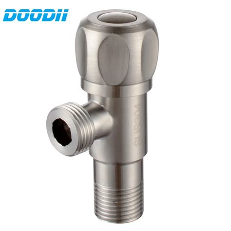 Doodii Angle Valves Sus304 Stainless Steel Brushed Kitchen Bathroom Accessories Angle Valve For