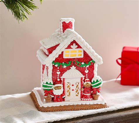 Valerie Parr Hill As Is Topiary Lane Mr And Mrs Claus Gingerbread House