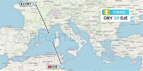 TO8496 Flight Status Transavia France Paris To Djerba TVF8496