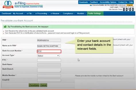 How To Pre Validate Your Bank Account To Claim Income Tax Refund Amount