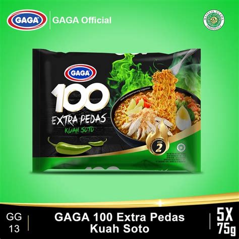 Jual Mie Gaga Extra Pedas Goreng Kuah Jalapeno Soto Lada Hitam