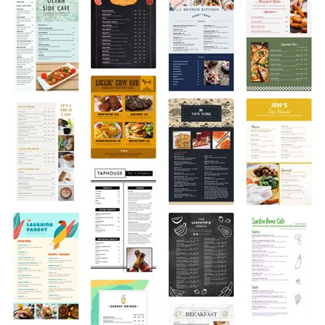 Free Restaurant Menu Maker Create Menus Musthavemenus