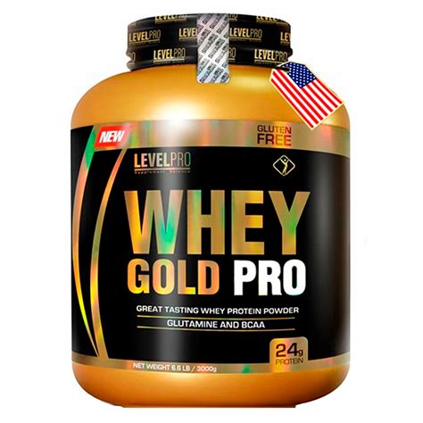 Ripley LEVEL PRO PROTEÍNA WHEY GOLD PRO 6 6LBS VANILLA CREME SHAKER