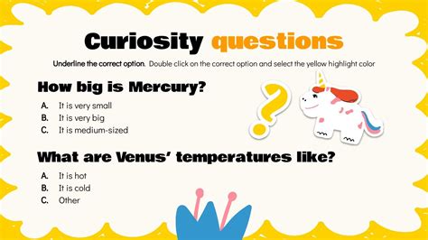 Questions That Spark Curiosity Elementary Google Slides