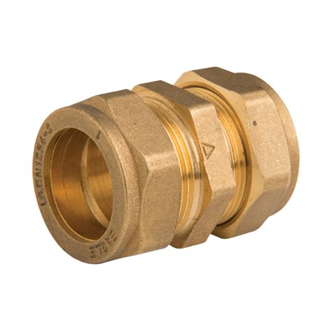 Brass Compression Straight Coupling