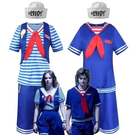 Stranger Things Season Steve Harrington Scoops Ahoy Cosplay Adult