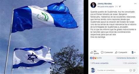 Guatemala Anuncia El Traslado De Su Embajada En Israel A Jerusalén