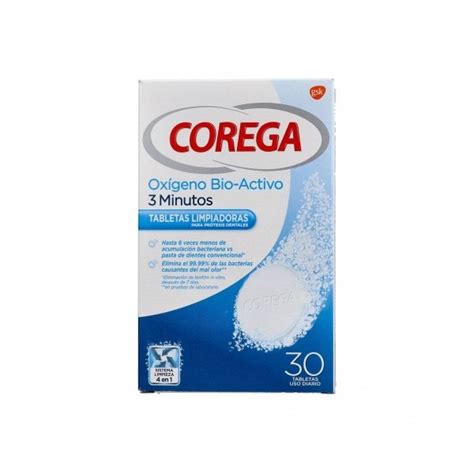 Corega Oxigeno Bio Activo Limpieza Protesis Dental Tabletas