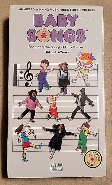 New Babysongs V 1 Vhs 1993 Infant 6 Years Hap Palmer Backyard