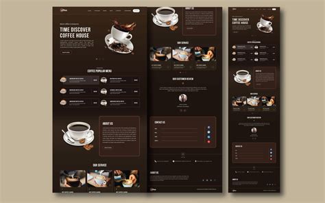 Cafe Store For Coffee Landing Page Design Templatemonster