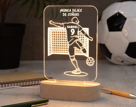 Lampada Personalizzata In Metacrilato Football Made In Gift