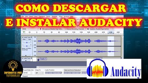 Como Descargar E Instalar Audacity En Espa Ol Youtube