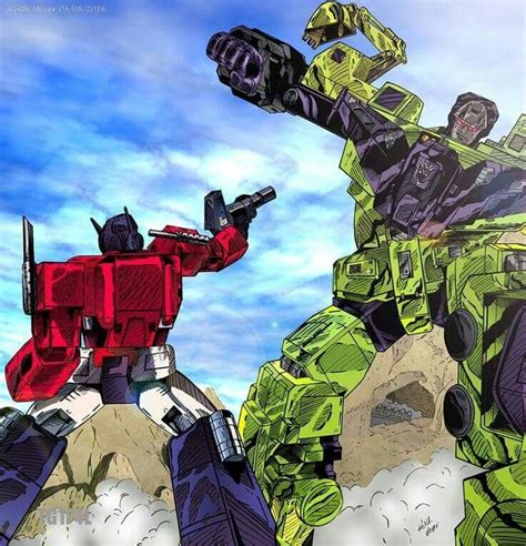 Optimus Prime vs Devastator