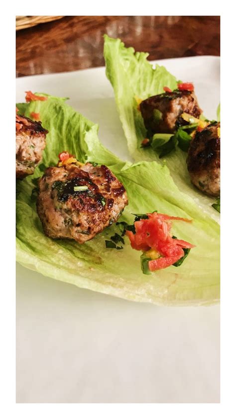 Vietnamese Meatball Lettuce Wraps A Menu For You