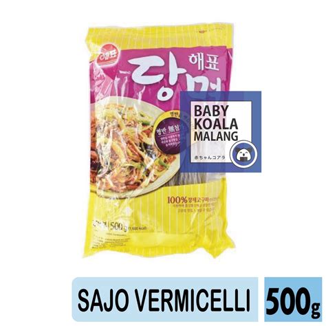 Jual SAJO Dangmyeon Korea Vermicelli Japchae Soun 500 Gr Glass