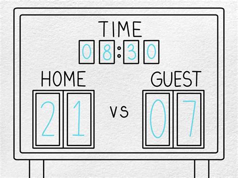 How To Draw A Scoreboard Helloartsy