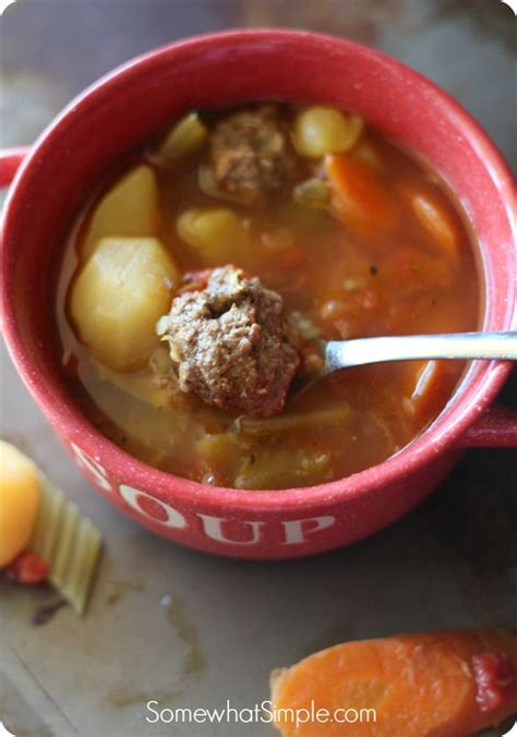 Easy Crock Pot Albondigas Soup Recipe Somewhat Simple Recipe Recipes Albondigas Soup