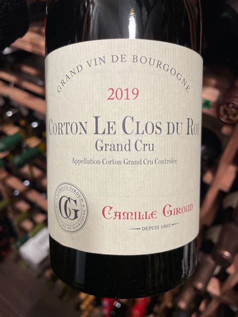 2019 Camille Giroud Corton Clos Du Roi France Burgundy Côte De Beaune Corton Grand Cru