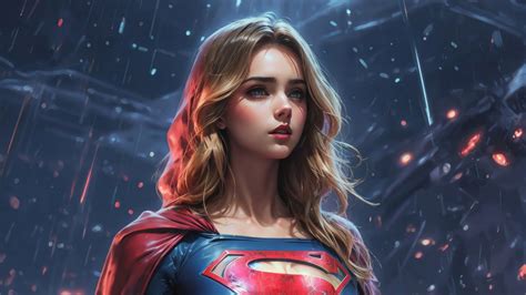 Supergirl Blonde Superhero 4K #3190k Wallpaper PC Desktop