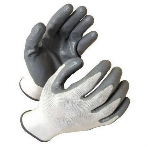 Nylon Nitrile White Gray Hand Gloves At Rs 20 Pair Nitrile