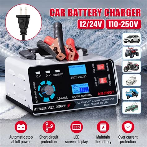 Car Battery Charger 400W 12v 24v Intelligent Pulse Repair Battery Fast