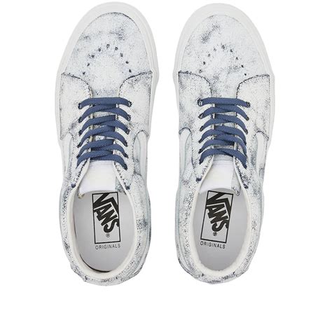 Vans Vault Ua Og Sk8 Mid Lx Distress White And Multi End