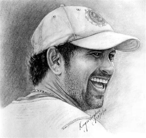 Sketch Of Cricketer Sachin Tendulkar Desi Painters