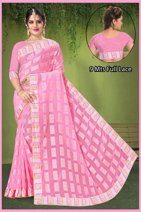 Formal Wear Printed Indian Traditional Designer Saree 6 M With Blouse