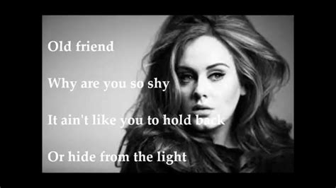 Adele Someone Like You With Lyrics Youtube