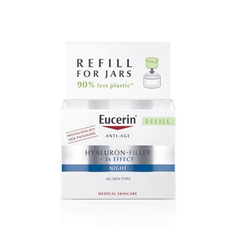 EUCERIN naktinio kremo HYALURON FILLER papildymo pakuotė 50 ml