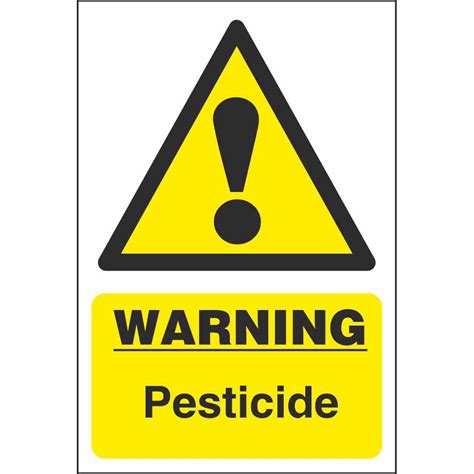 Pesticide Warning Signs Chemical Hazards Workplace Safety Signs