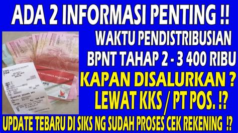 YES INI DIA UPDATE PENCAIRAN BPNT TAHAP 2 3 Pkh Bpnt Pkh Hari Ini