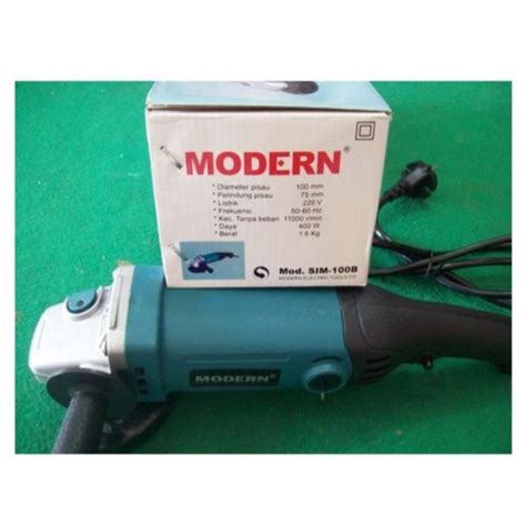 Jual Mesin Gerinda 4 MODERN SIM100B SIM 100 B 400 Watt Shopee Indonesia