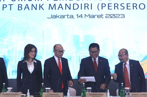 Tok Rupst Bank Mandiri Sepakat Tebar Dividen Rp 247 Triliun