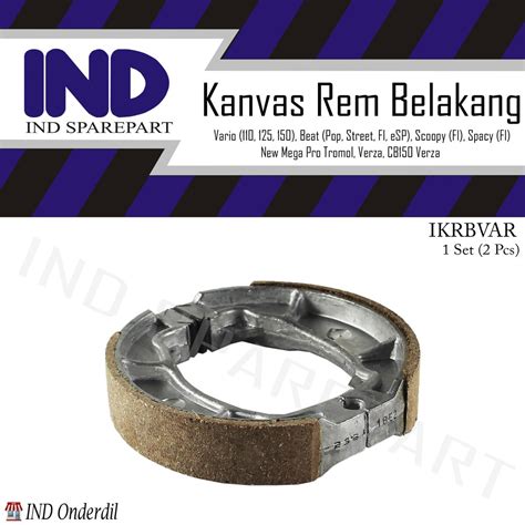 Jual Kampas Kanvas Rem Tromol Belakang Brakepad Brake Shoe Vario 110