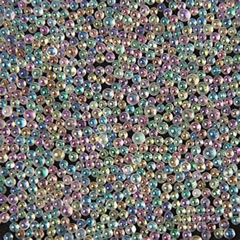 Fulztey Red Resin Bubble Beads 06 3mm Colorful Glass Water Droplet Bubble Beads Uv