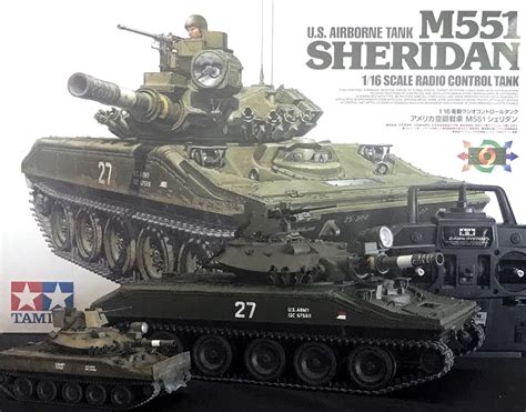 New Tamiya 56042 U S Airborne Tank M551 Sheridan Full Option Kit