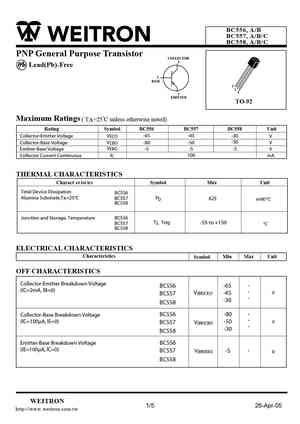 Bc Datasheet Equivalent Cross Reference Search Transistor Catalog