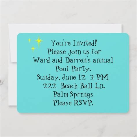 Retro Gay Pool Party Invitation Zazzle