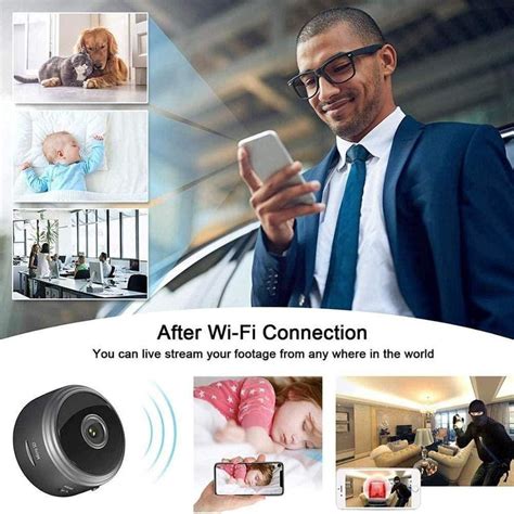 Mini Câmera Wifi Discreta Full Hd 360 Graus Lamani Câmera de