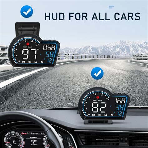 Hud Veloc Metro Gps Digital Inteligente Para Coche Con Alarma De Exceso