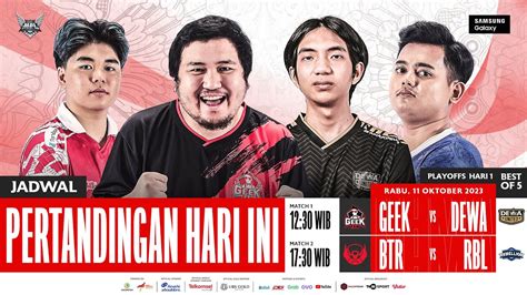 LIVE MPL ID S12 Babak Playoffs Hari 1 Bahasa Indonesia YouTube