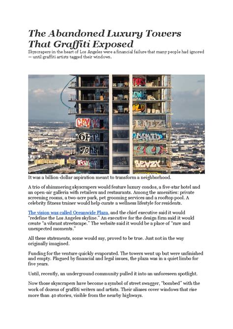 3.The Abandoned Luxury Towers That Graffiti Exposed - The Abandoned