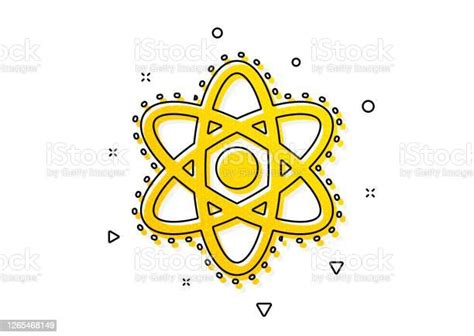 Chemistry Atom Icon Laboratory Molecule Sign Analysis Vector Stock Illustration Download Image