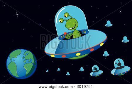 Alien Invasion Vector & Photo (Free Trial) | Bigstock