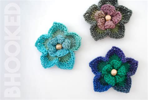 D Crochet Flower Free Crochet Pattern From B Hooked