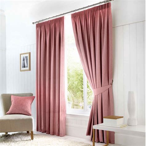 Dijon Blackout Thermal Pencil Pleat Curtains Blush Williamsons Factory Shop