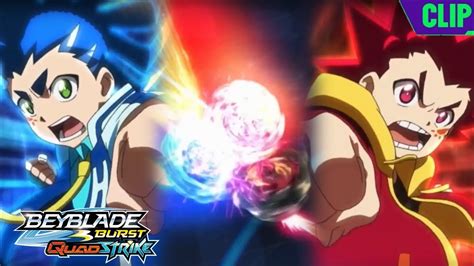 Twin Strike Bel And Quadra Vs Hyuga And Hikaru Beyblade Burst