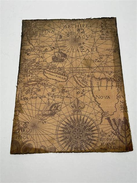 Treasure Map Old Pirate Maps Aged Reproduction Replica Print Etsy