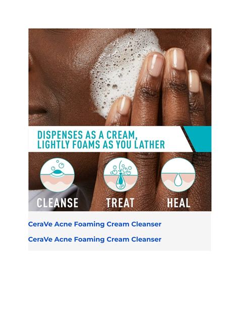 Ppt Cerave Acne Foaming Cream Cleanser Powerpoint Presentation Free